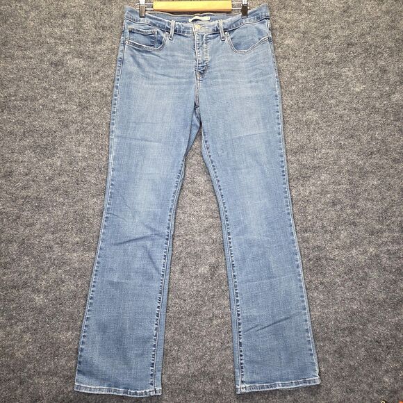 Levi's 315 Shaping Bootcut Jeans Womens 31 Light Wash Stretch Denim Minimalist - Picture 2 of 15